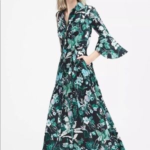 NWT Banana Republic Botanical Button Maxi Dress